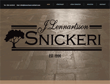 Tablet Screenshot of lennartsson-snickeri.com